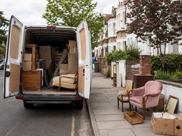 Chargement d'un utilitaire lors d'un débarras
