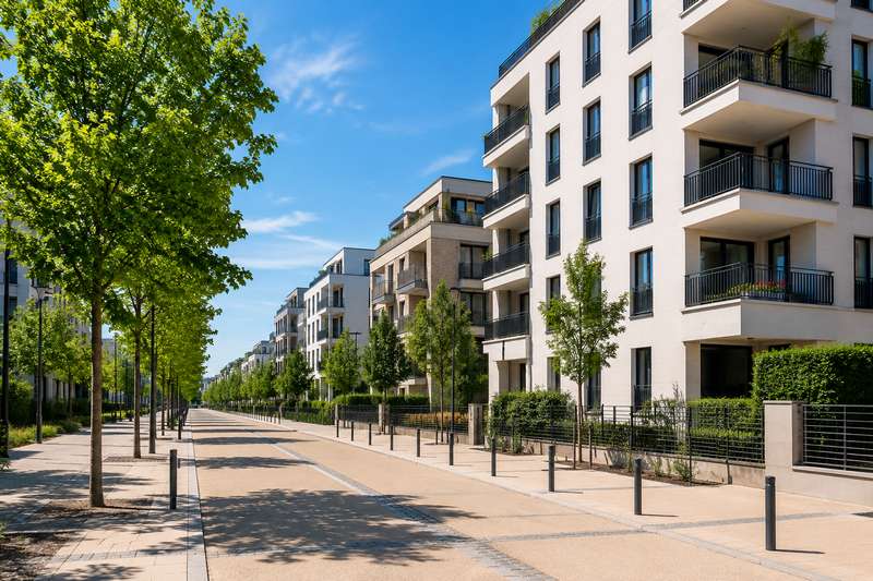 Quartier résidentiel du nord-ouest parisien desservi par l'équipe